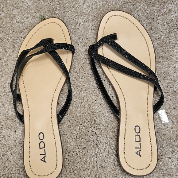 ALDO Black Strappy Sandals - Picture 1 of 3